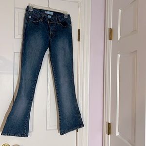 Embroidered Blue Jeans for Petites